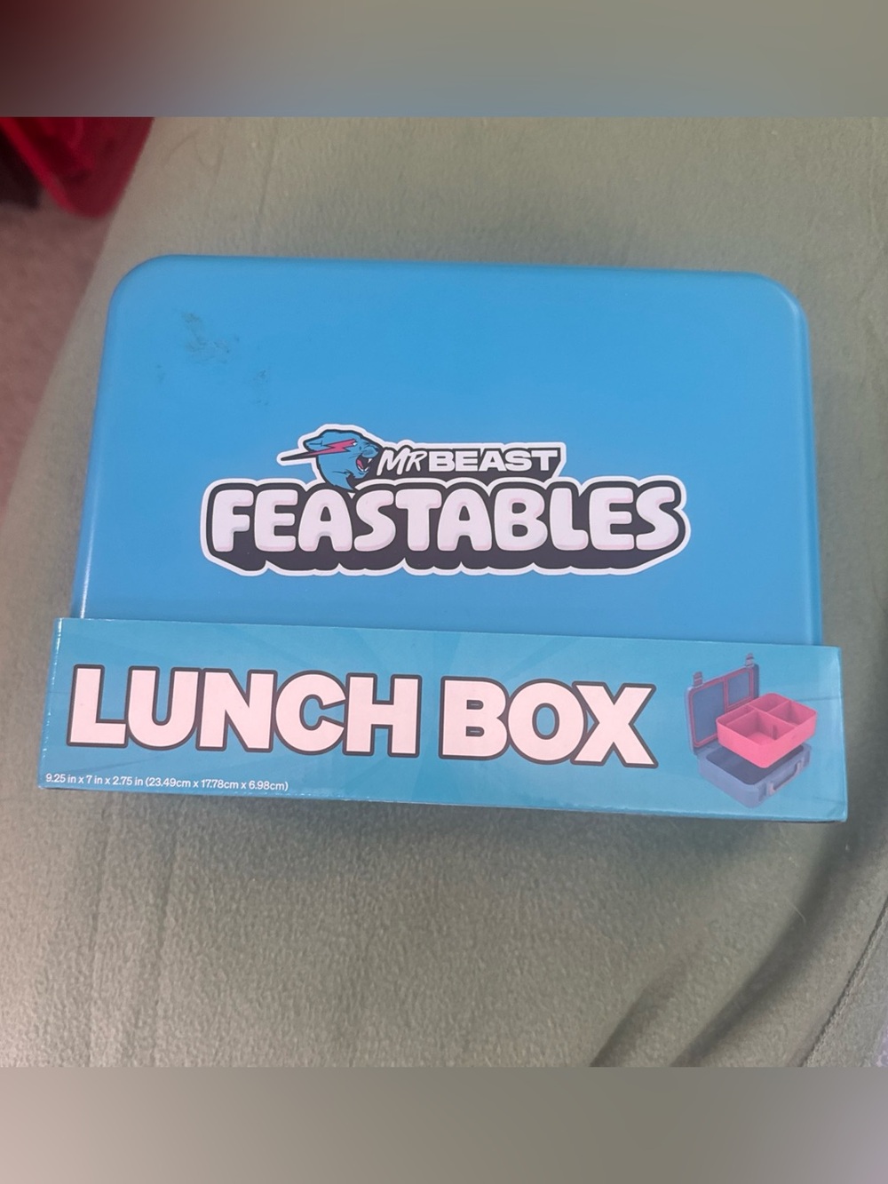 NEW Mr Beast Feastables Worlds Coolest Lunch Box Blue/Pink